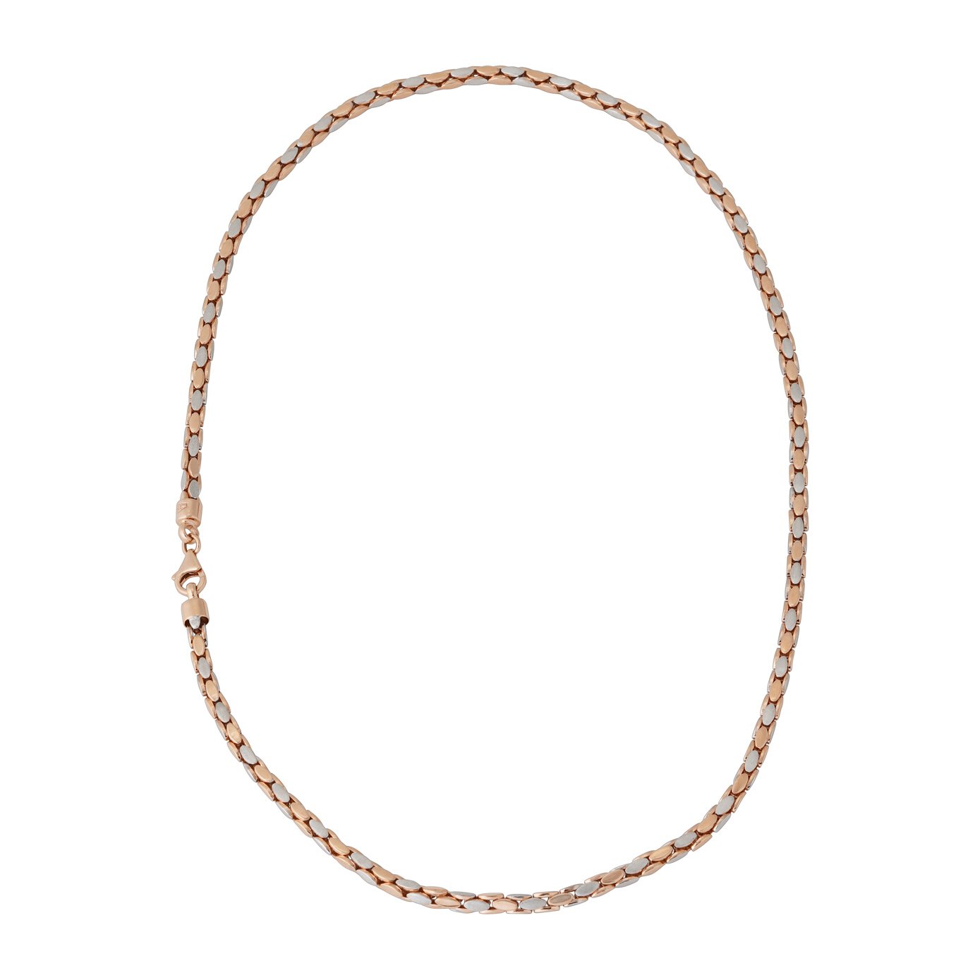 18kt Rose Gold Rhodium Chain