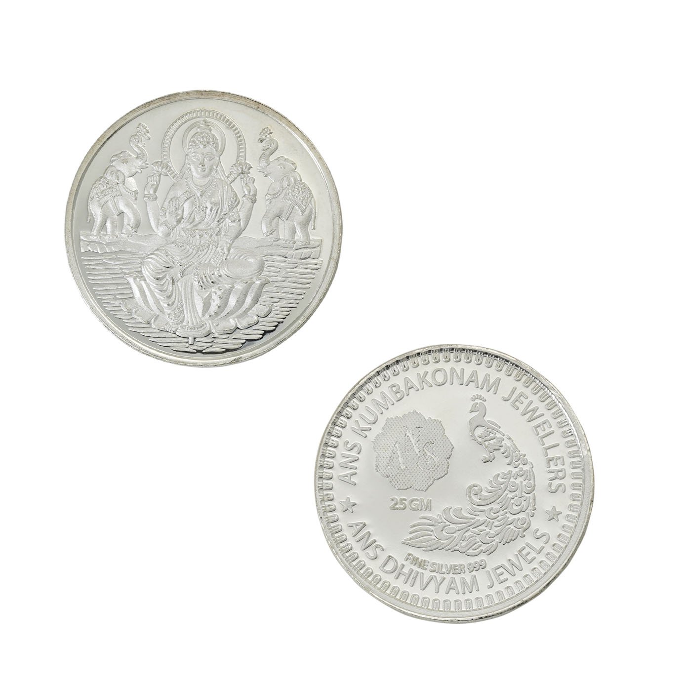 25 gm LAKSHMI SILVER COIN