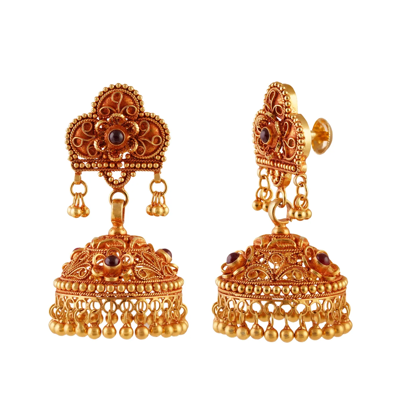 Chakra - Traditional Filigreed Jumka