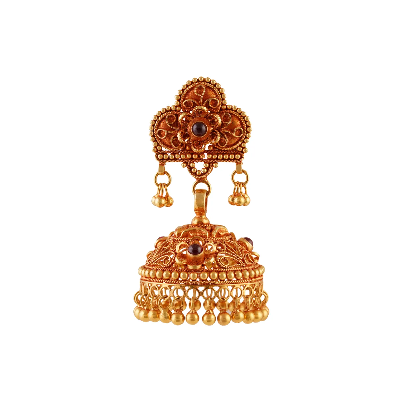 Chakra - Traditional Filigreed Jumka