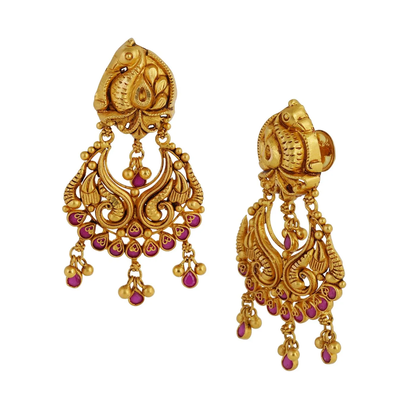 antique stud & drops