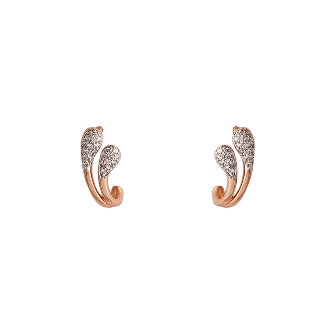 Diamond Earring Openset 18kt
