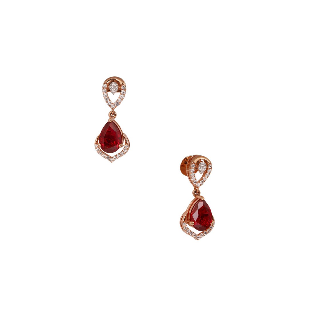 Diamond Earring Openset 18kt
