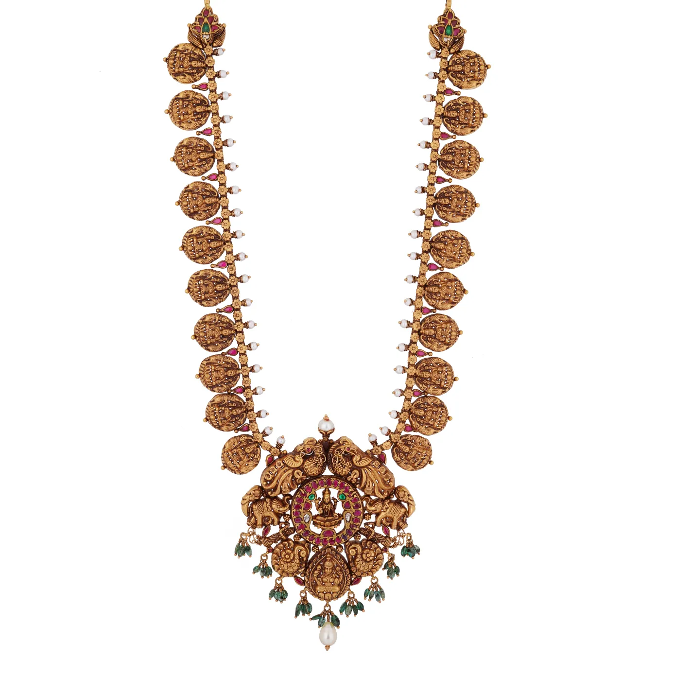 Zuri - Goddess Lakshmi motif Antique Haram