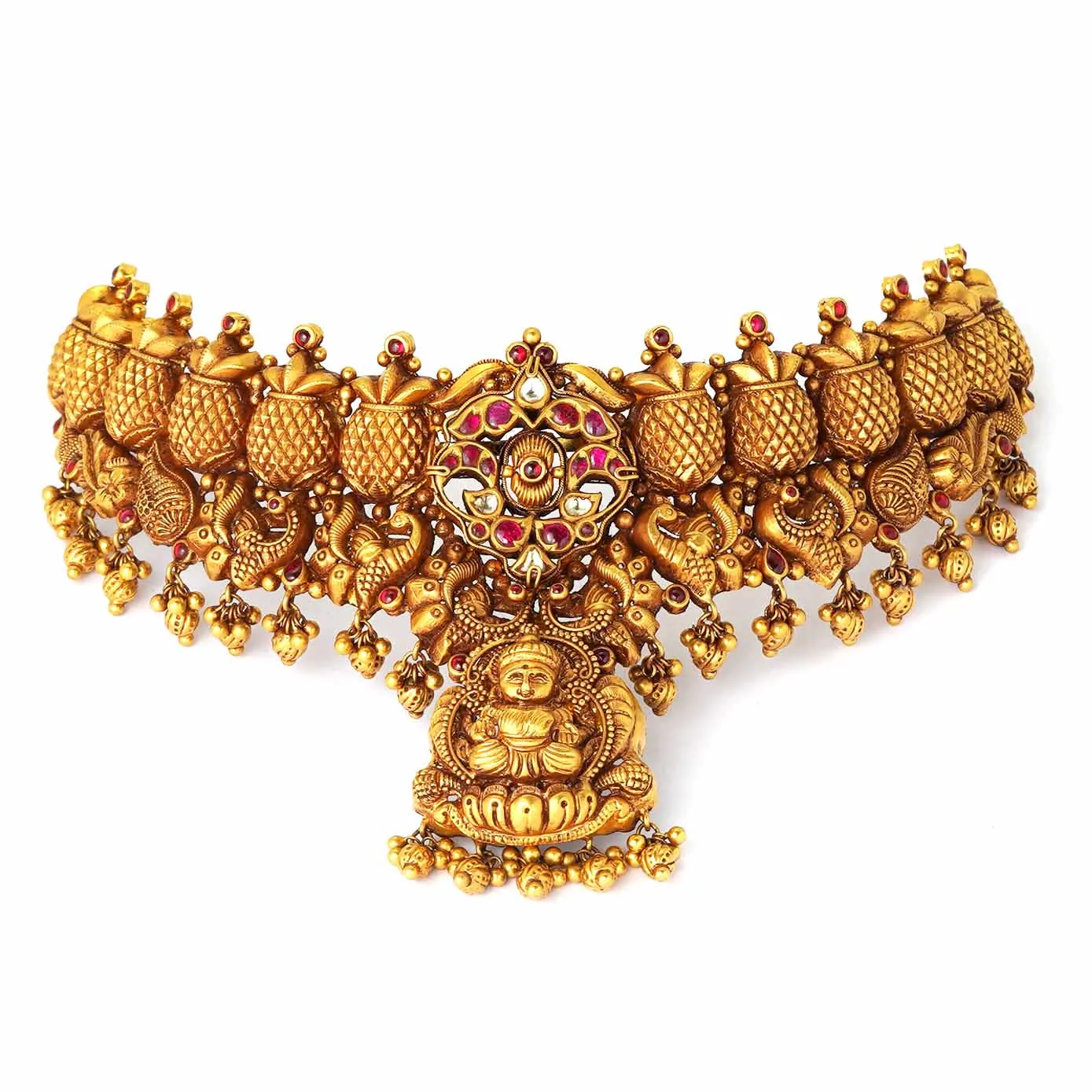Hirisha - Gold Antique Choker