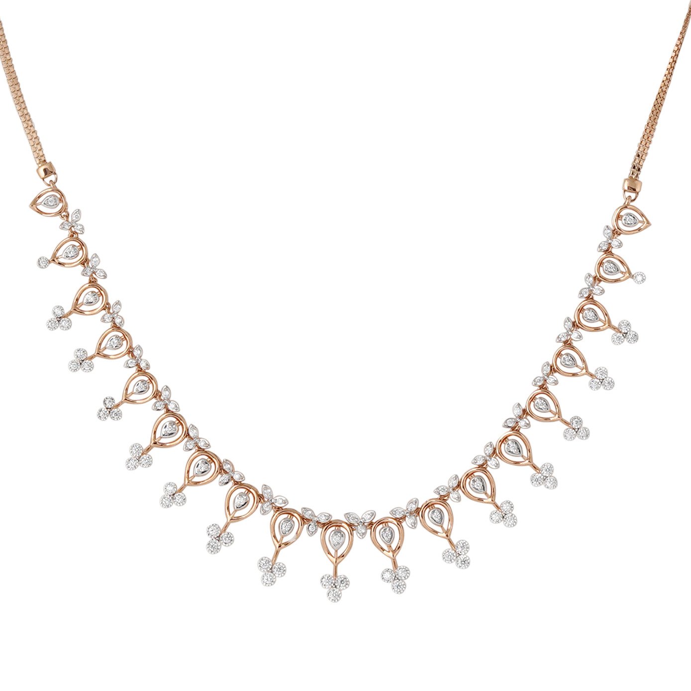 Diamond Necklace Open Set 18kt