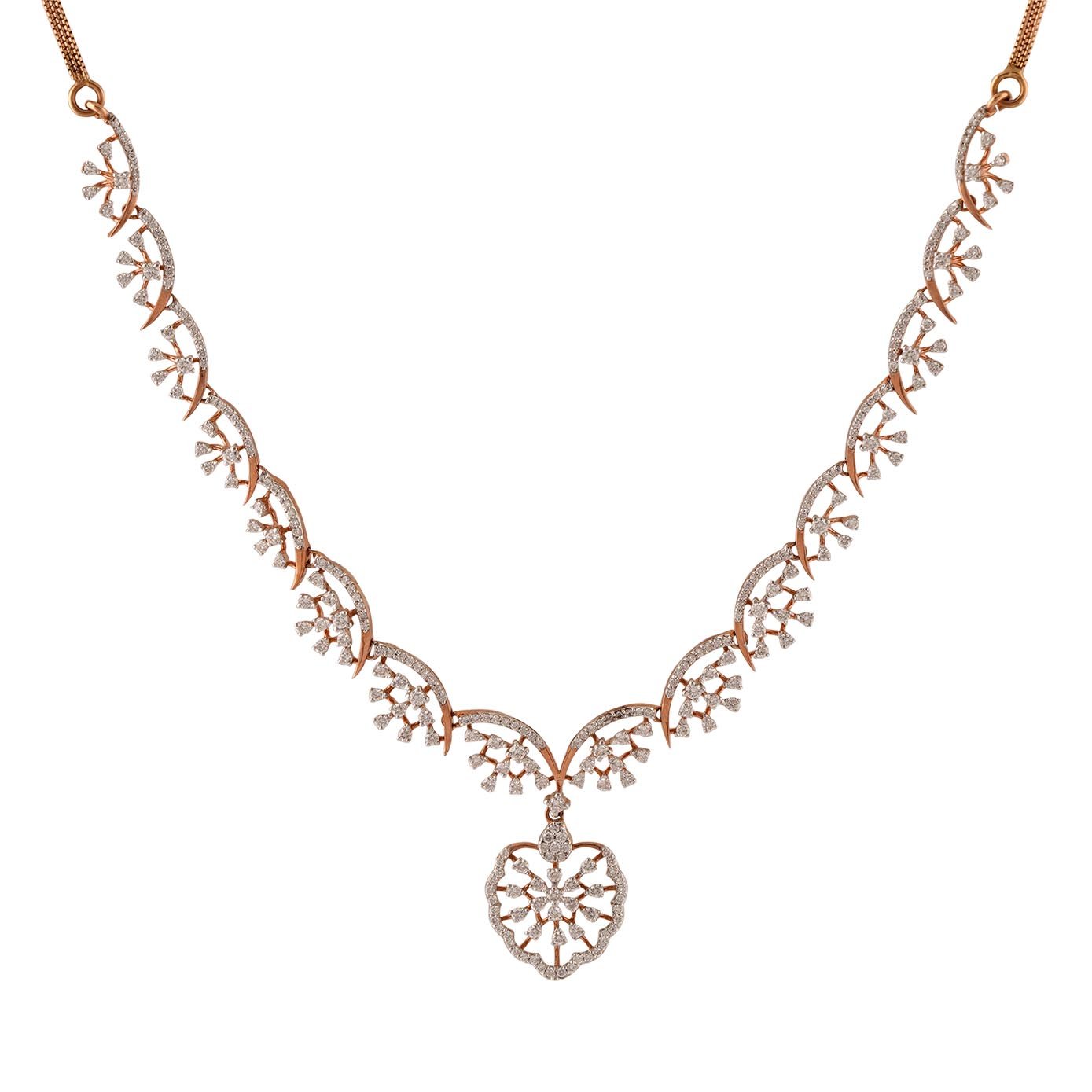 Diamond Necklace Openset 18kt