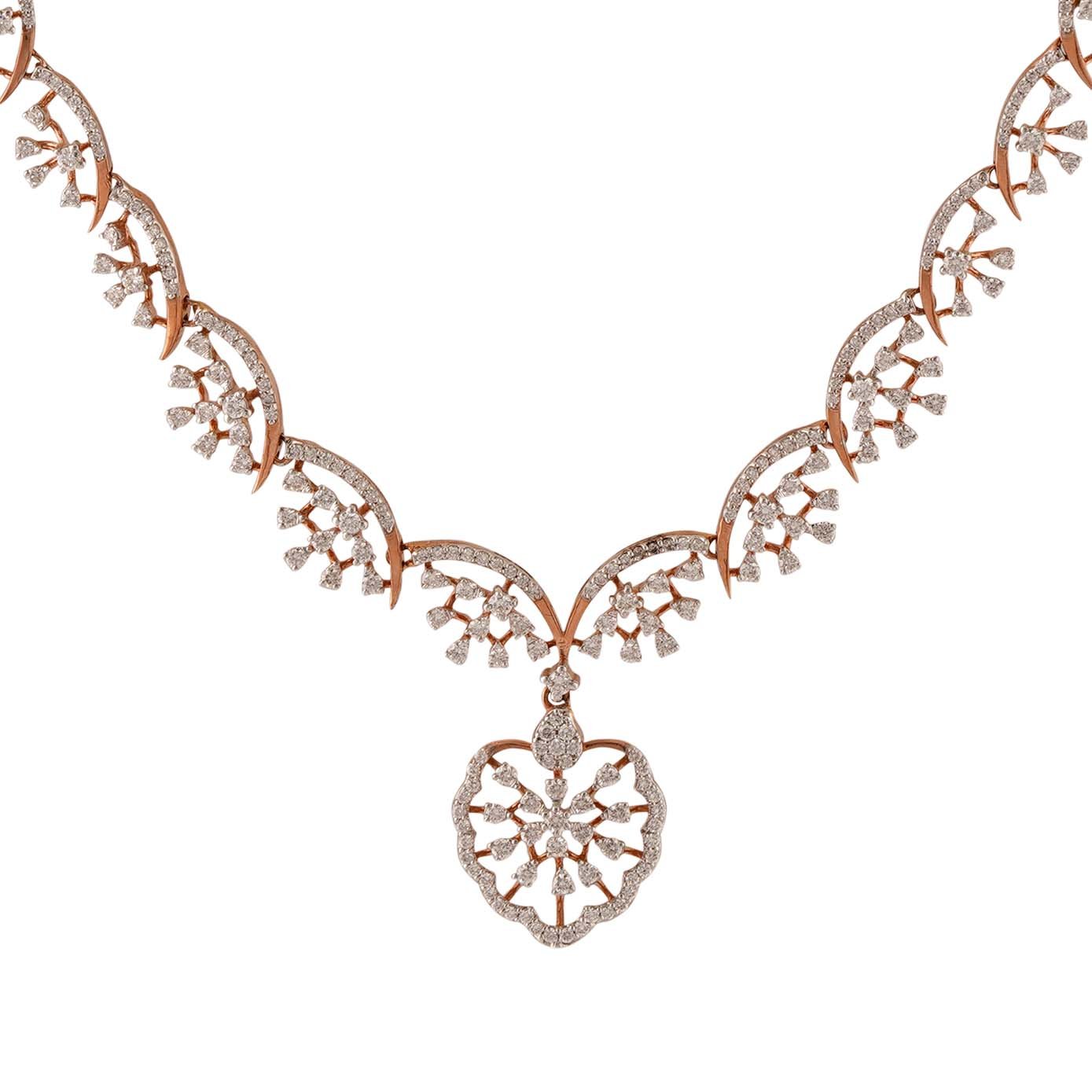 Diamond Necklace Openset 18kt