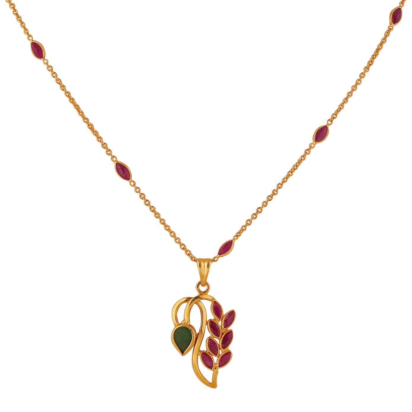 Fancy Chain with Pendant and matching Earrings