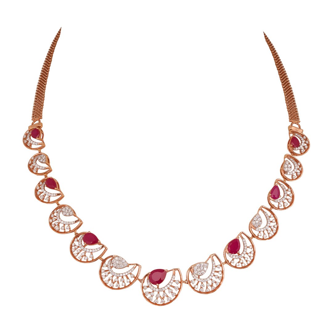 Diamond Necklace Openset 18kt