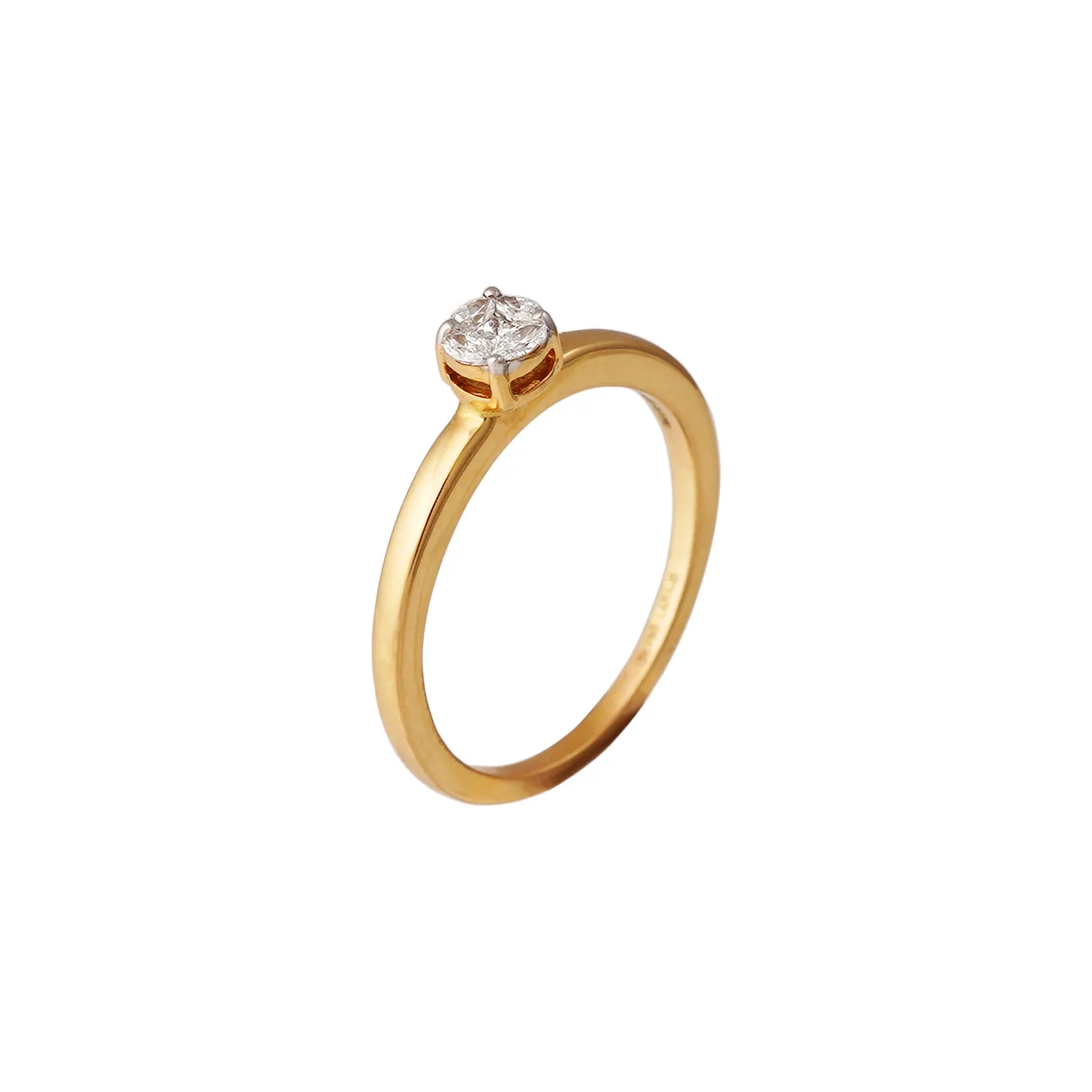 Hana- Solitaire Diamond Gold Ring